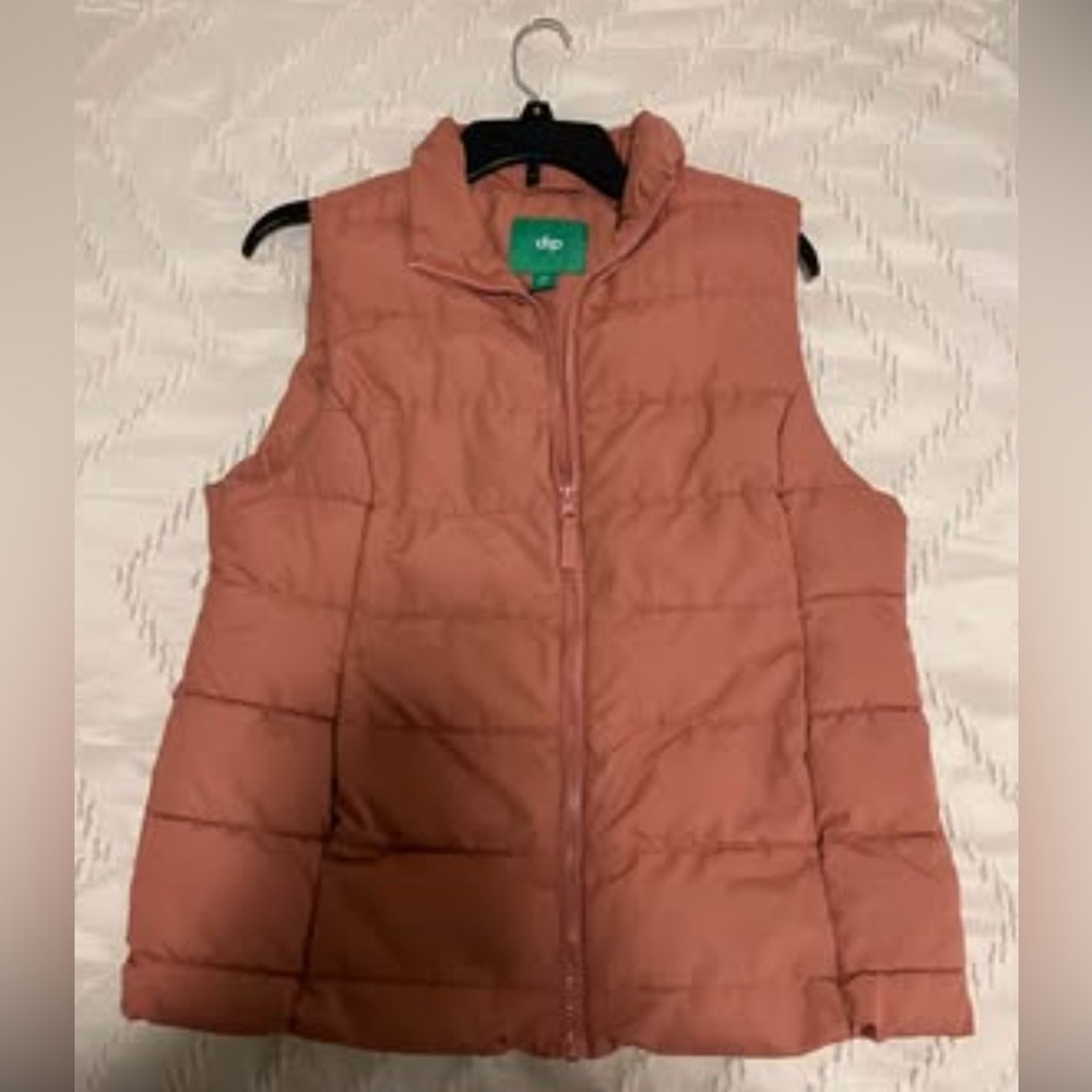 Pink puffer vest